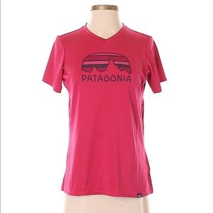 Pink Patagonia Capilene Baselayer T-shirt